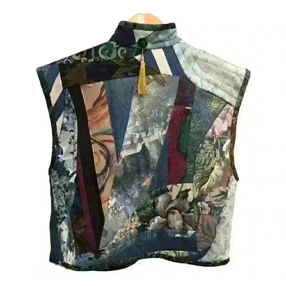 Vintage Deanna  Gauthier Reversible Vest - Picture 3 of 13